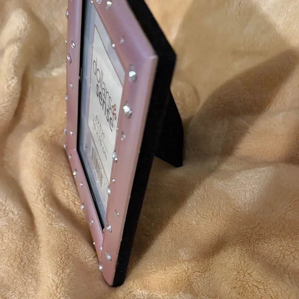 Pink Gem-Studded Photo Frame